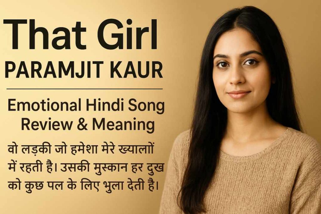 That Girl By Paramjit Kaur